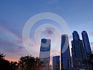 Night coming start from the best view