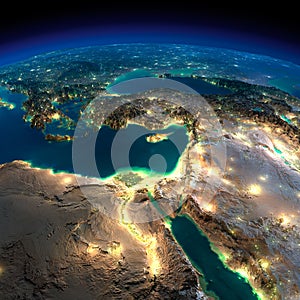 Night Earth. Africa and Middle East