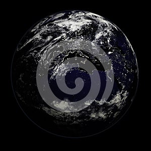 Night Earth - Europe/Asia/Afri
