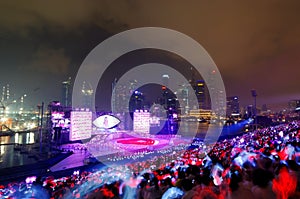 Night finale performance during NDP 2009