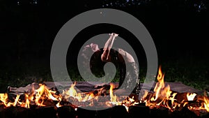 Night fire dance