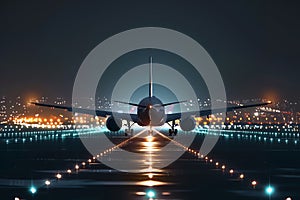 night flight, AI generated