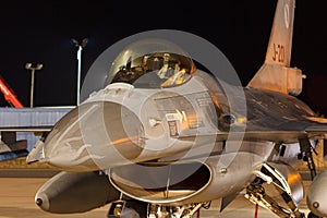 Night flight Exercise F-16 Fighting Falcon