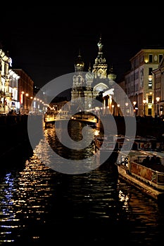 Night on Griboyedov Canal