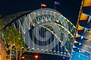 Night Harbor Bridge