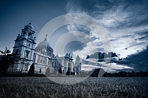 Night image of Victoria Memorial, Kolkata