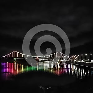 Night Kiev Led Bridge