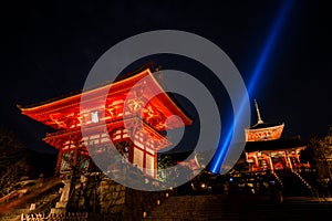 Night at Kiyomizu-dera, kyoto, Japan