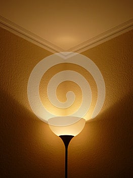 Night lamp and erotically shadows