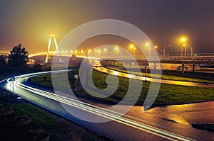 Night landscape of Bridge