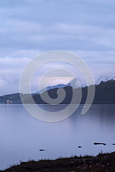 Night landscape of Loch Lomond