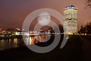 Night landscape of Moscow