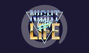Night Life retro logo.
