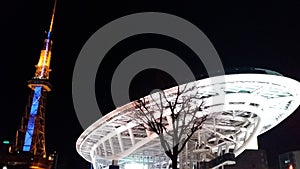 Night light and colorful in the night