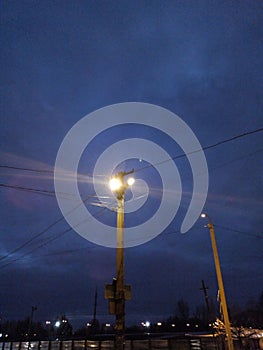 night light sity square lantern