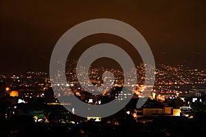 Night lights at Bogota photo