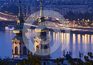 Night lights in Budapest