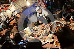 Night market of Lanzhou