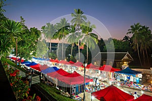 The night market in Luang Prabang