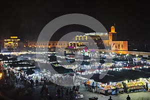 A Night in the market of Marrakesh
