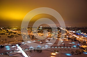 Night Minsk - capital of Belarus photo