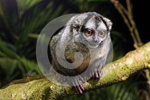 Night monkey, also known as owl monkey