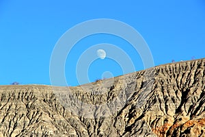 Night and Moon over Ubehebe Volcano, Death Valley National Park