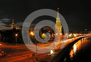 Night Moscow.