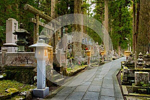 Before night at Okunoin, Koyasan, Wakayama Japan