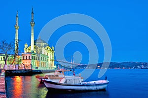 Ortakoy Mosque at Istanbul photo
