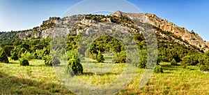 Natural reserve of mount Karaul-Oba, Crimea, city of Sudak, Black sea, photo