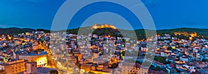 Night panorama of Sibenik, Croatia