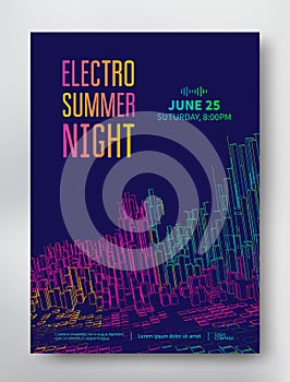 Night party electro sound