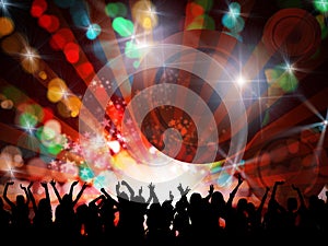 Night party people photo