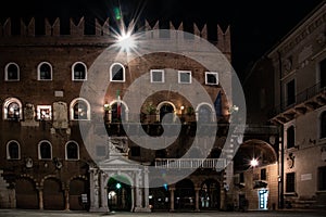 Night photo city of Verona, Italy.