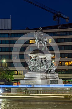 Night photo of Monument to the Tsar Liberator, Sofia