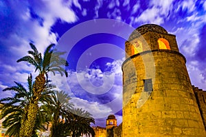 Night photo of Mosque in Sousse.