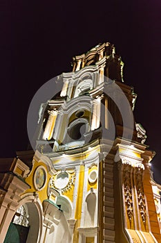 Night photo of the Trinity Cathedral in Chernigov