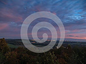 Night photography in a chzech landscape