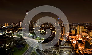 The night piece of city in Johannesburg photo