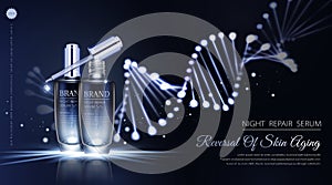 Night repair serum ads