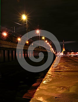 Night Riga, Latvia photo