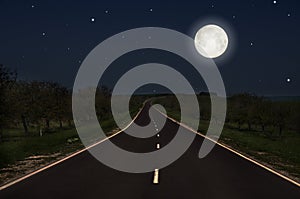 Night road