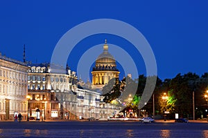 Night Saint-Petersburg, Palace square