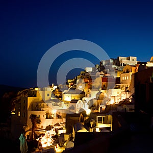 Night on Santorini