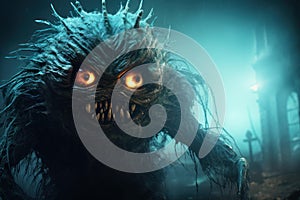 Night scary monster. Generate ai