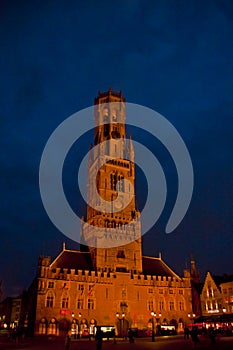 Night Scene in Brugge,Belgium