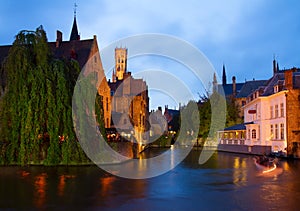 Night scene of Brugge