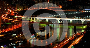 Night scene of Chongqing