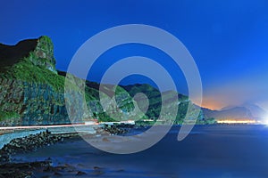 Night Scene of Coast in Taiwan